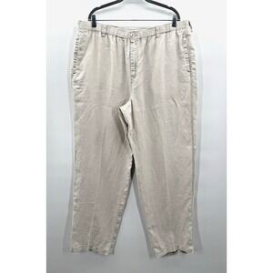Tommy Bahama Mens Relax Linen Pant XXLarge Drawstring Elastic Waist Beach Resort